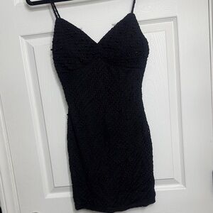 Elegant Black Beaded Dress